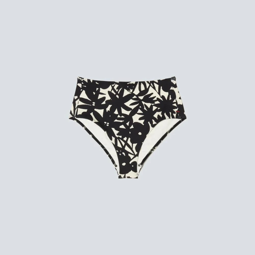 The High-Rise Hipster Bottom | Black / Canvas Floral