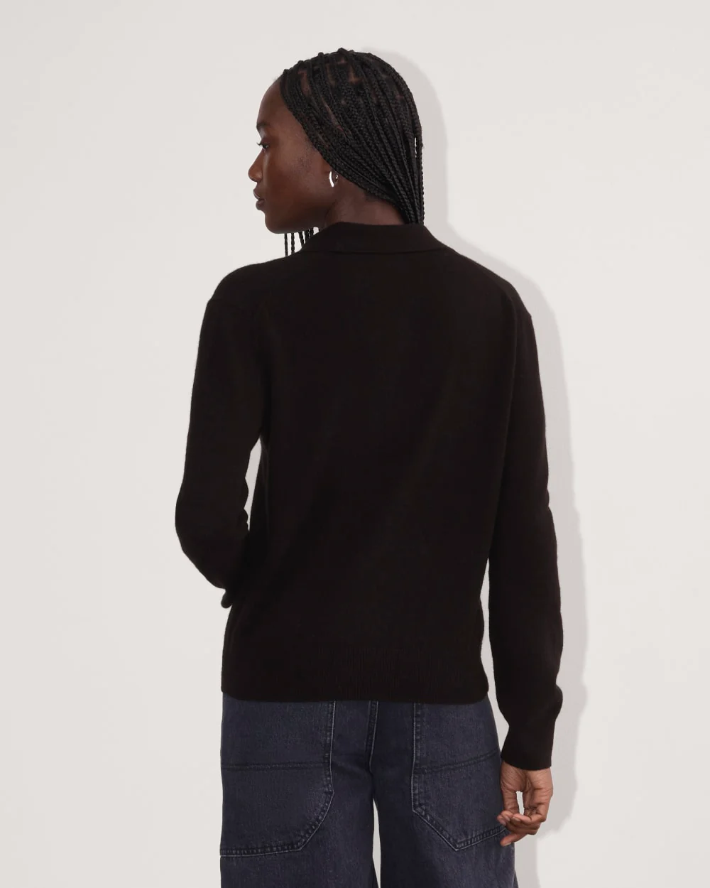 The Classic Polo in Cashmere | Black