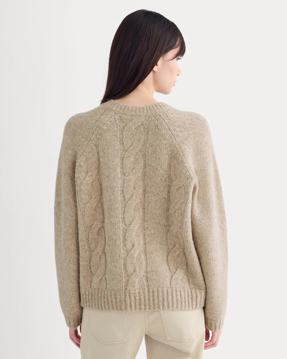 Cloud Cable V-Neck Sweater | Heathered Oatmeal