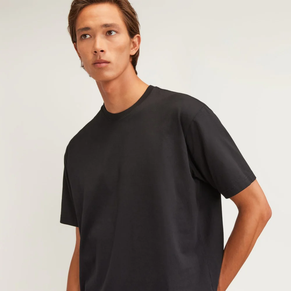 The Premium-Weight Relaxed Crew | Uniform | Black