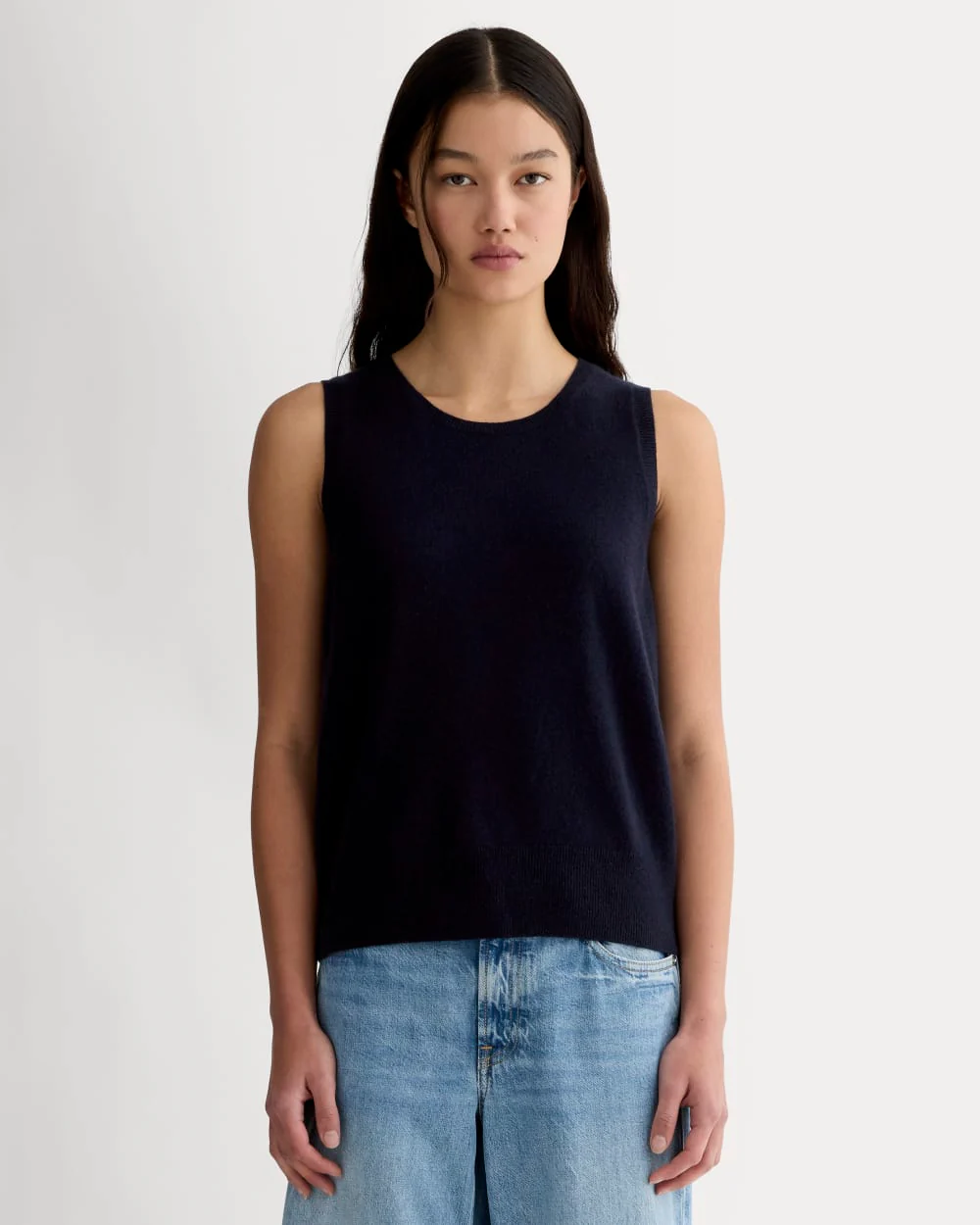 The Classic Tank in Cashmere | Navy