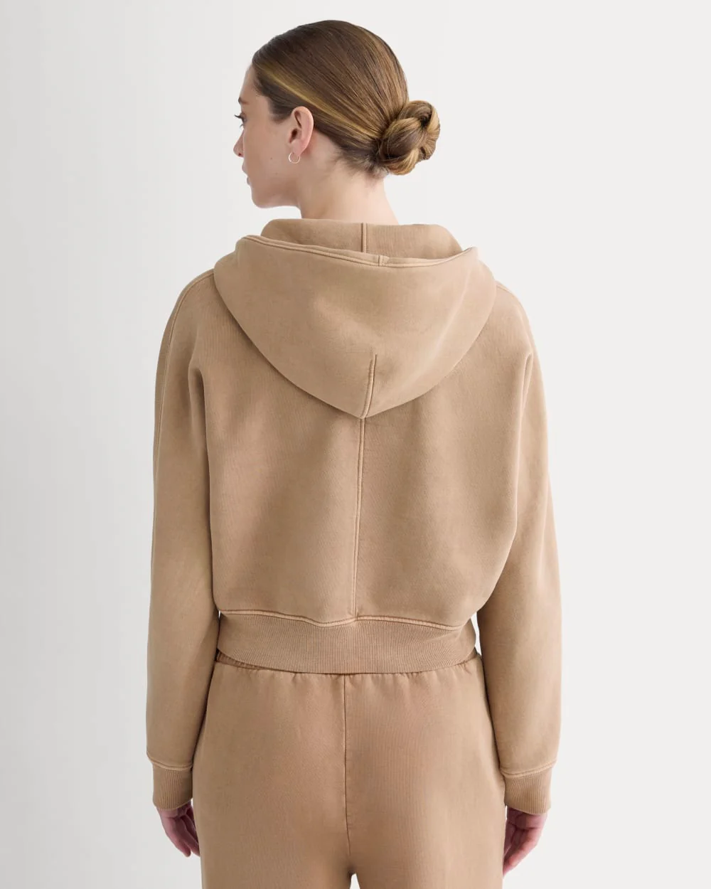 Everlane x The Laufey Foundation Cropped Full-Zip Hoodie | Weathered Clay