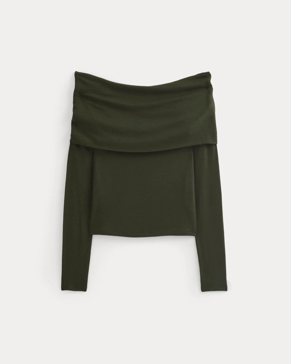 The Off-the-Shoulder Top in Butterluxe | Dark Green