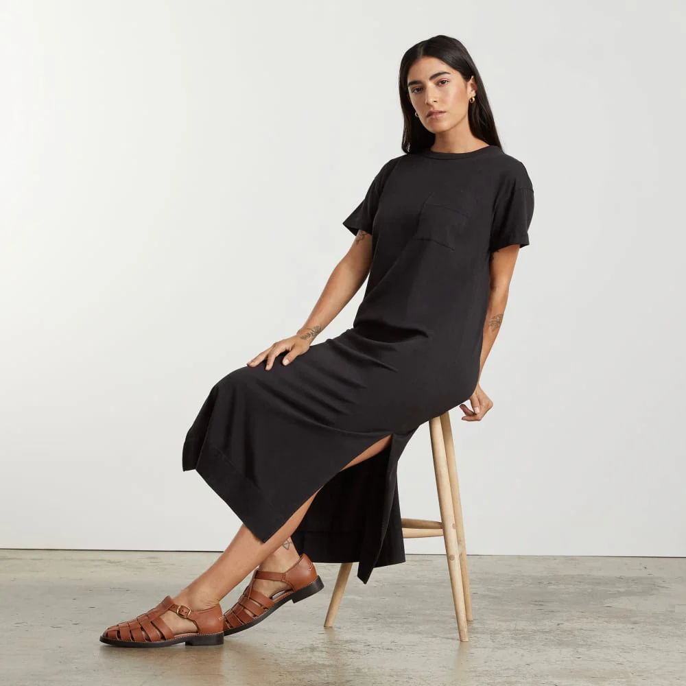 The Organic Weekend Maxi Dress | Black