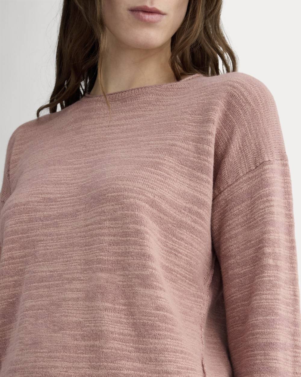 The Slouch Sweater in Cotton Linen | Rose Dusk