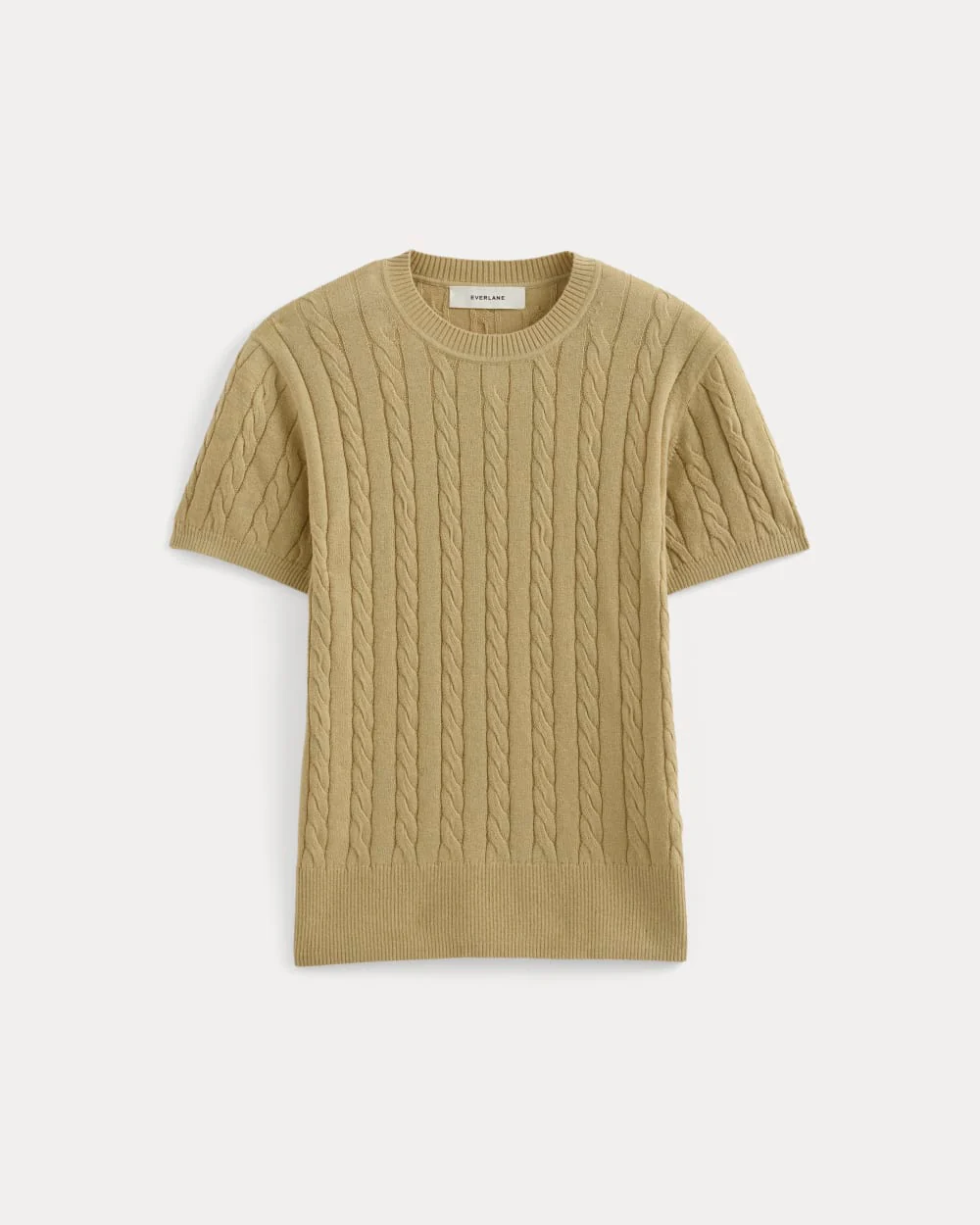 The Cable Crew in Cotton Cashmere | Classic Khaki