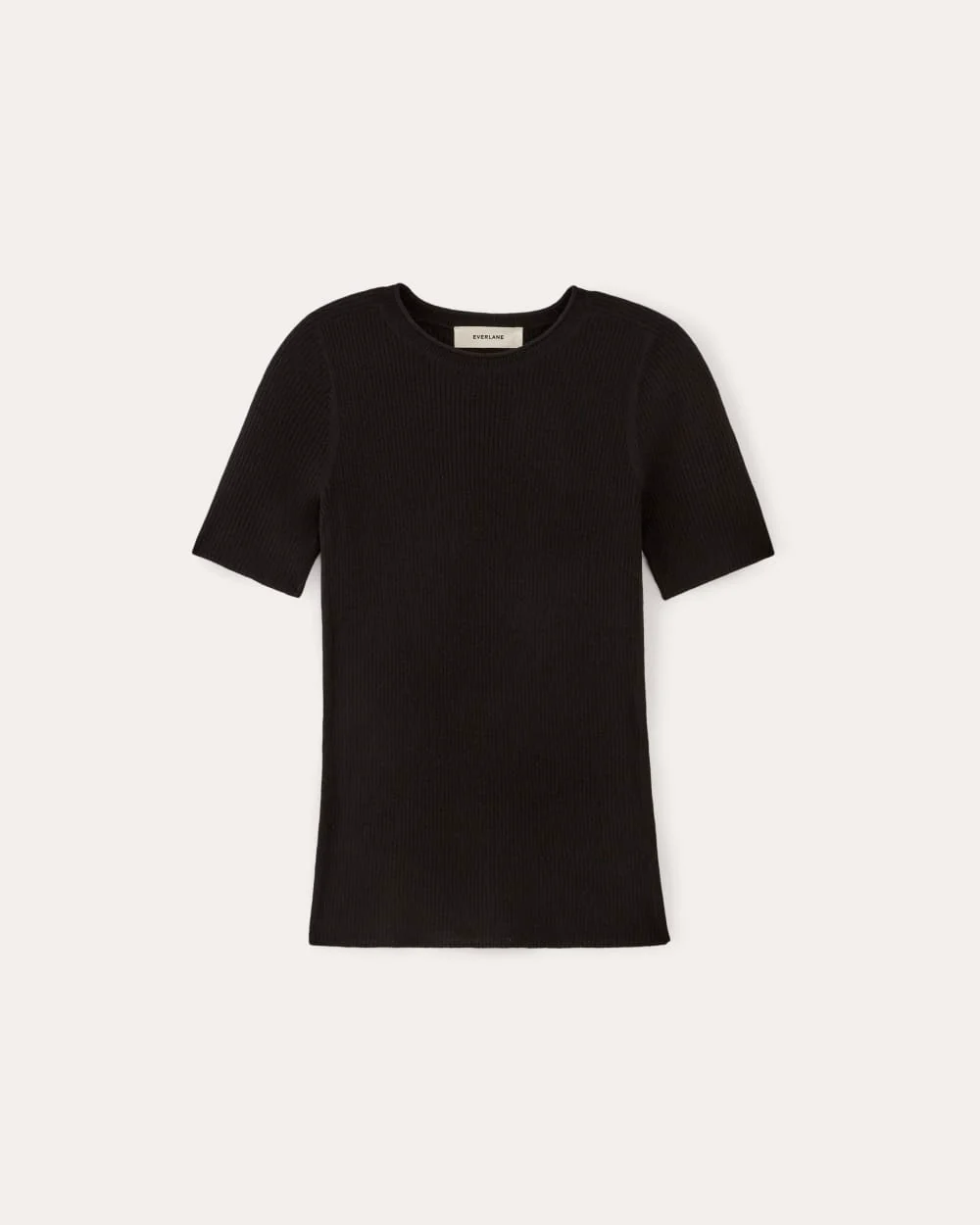 The Sweater Tee in Ultrasoft Merino | Black