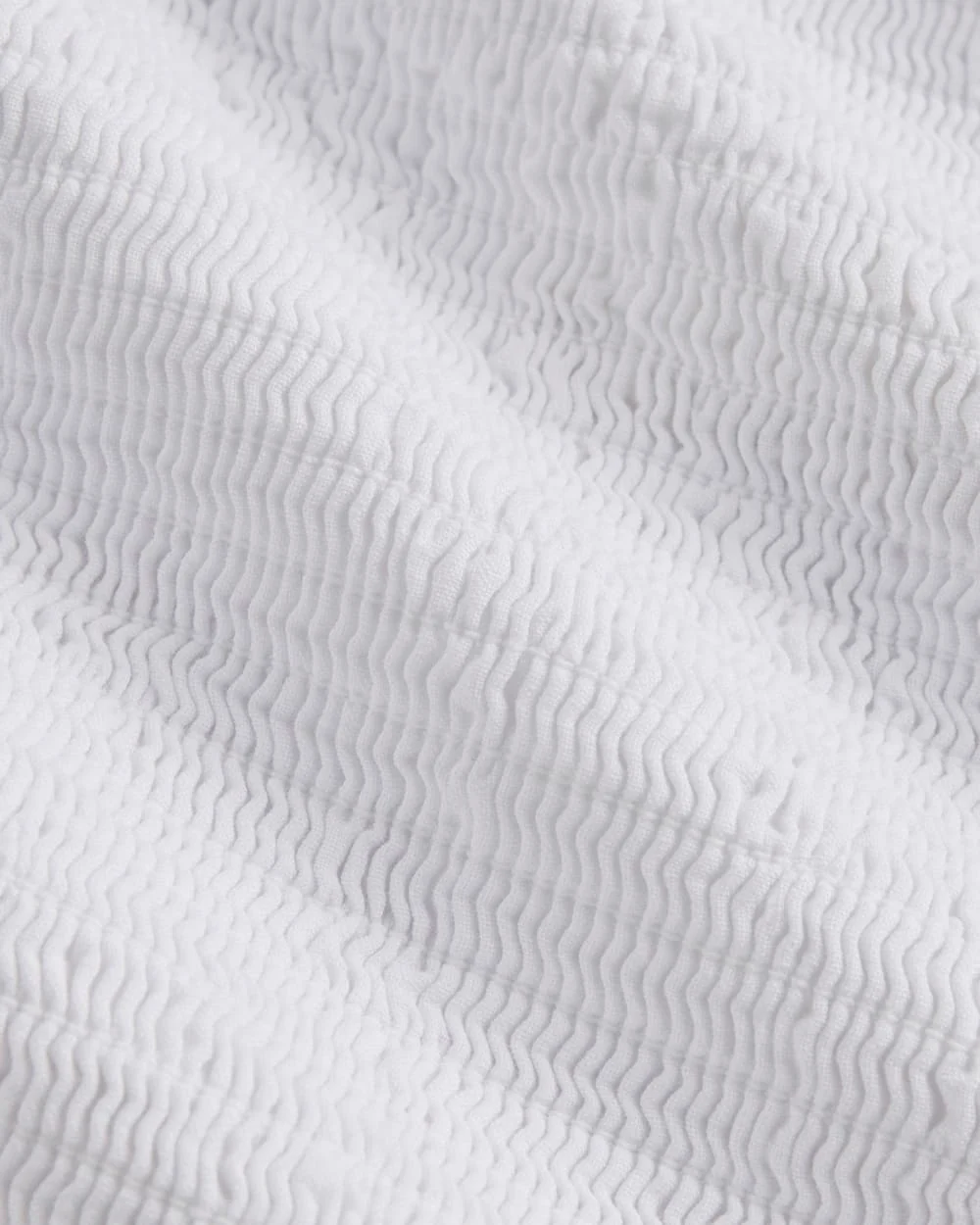 The Gauze Smocked Top | White