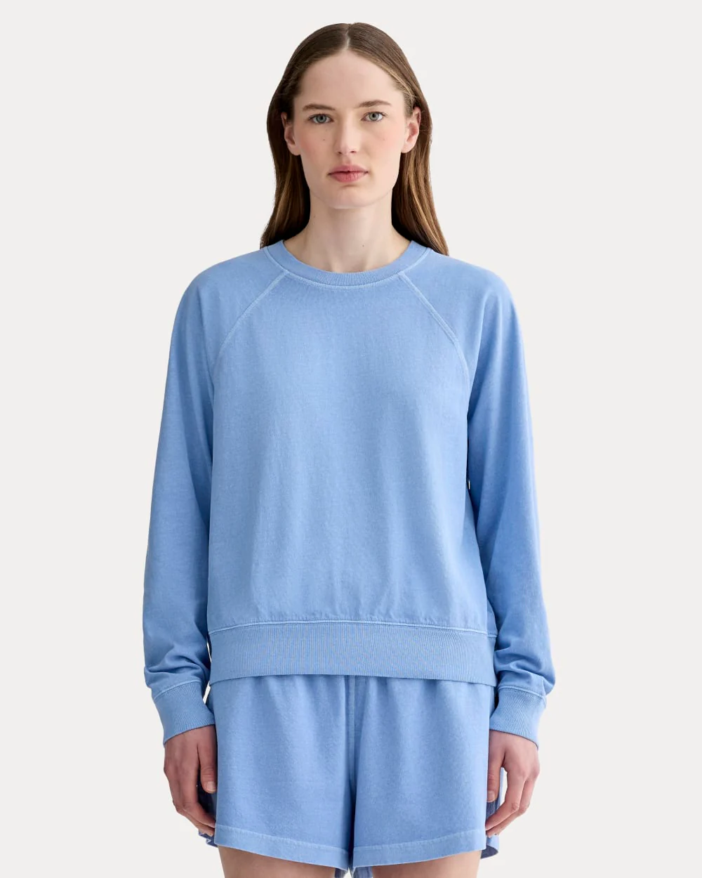 The Off-Duty Long-Sleeve Tee | Granada Sky Blue Garment Dye