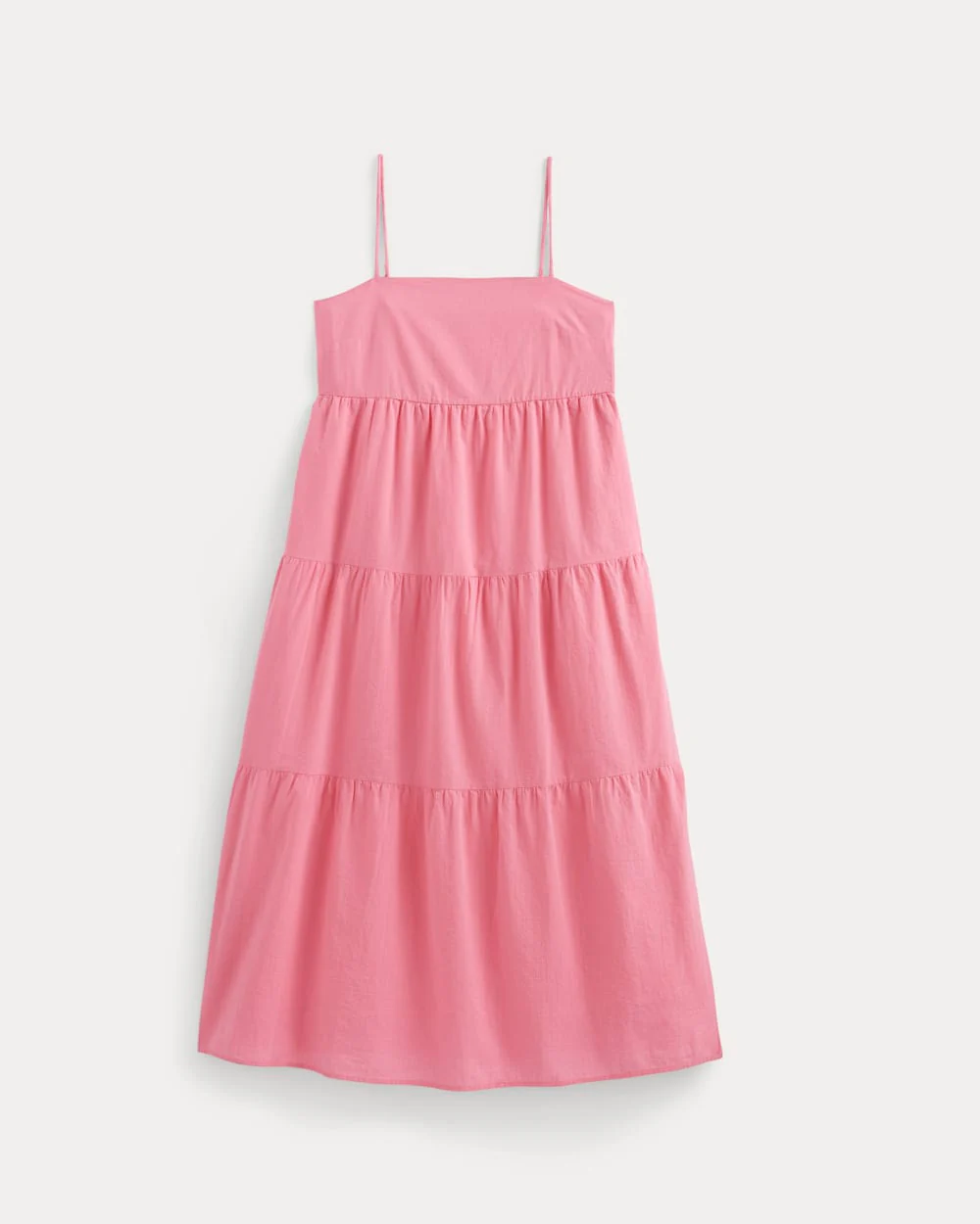 The Gauze Tiered Dress | Deep Pink