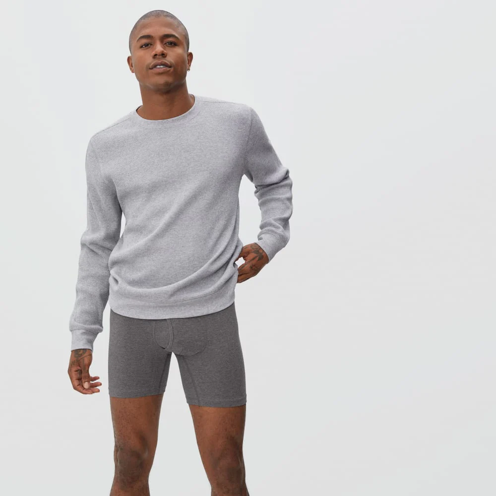 The Supima® Longer Boxer Brief | Uniform | Heather Charcoal
