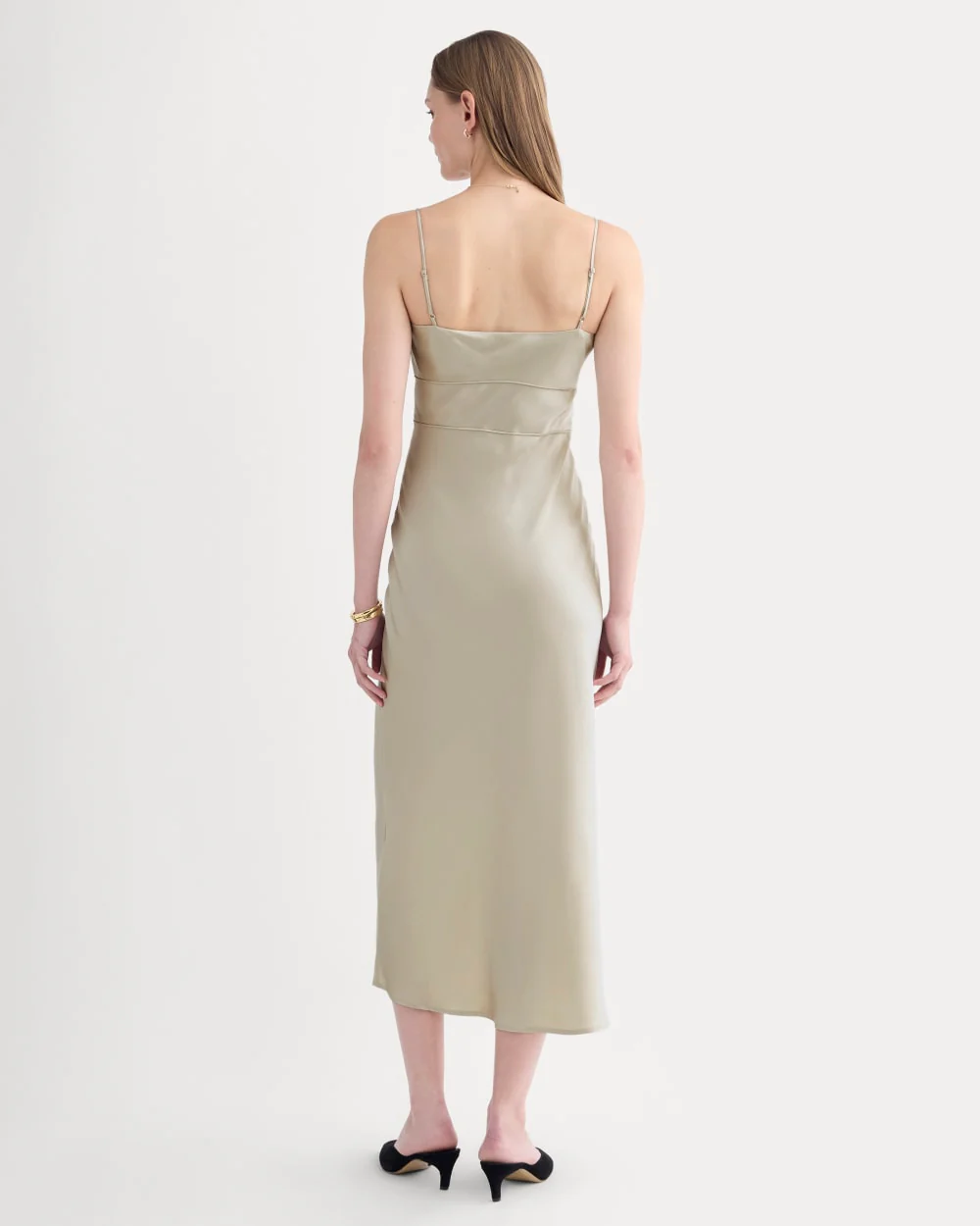 Bias Cut Slip Dress in Silk Charmeuse | Peyote