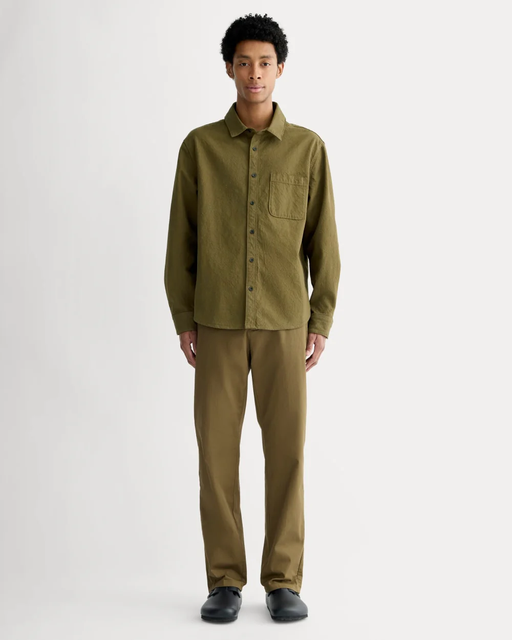 The Canvas Organic Cotton Overshirt | Olive