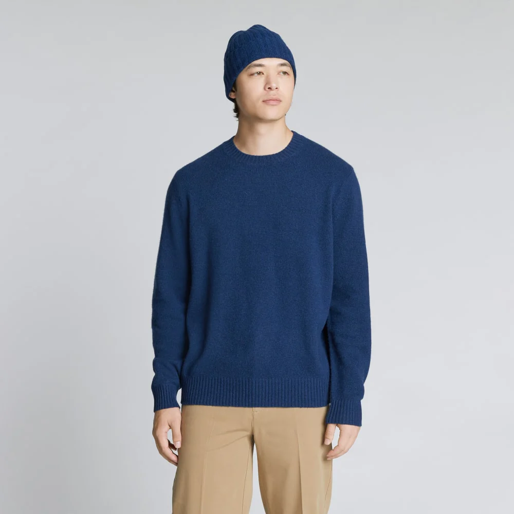 The Cashmere Beanie | Bright Navy