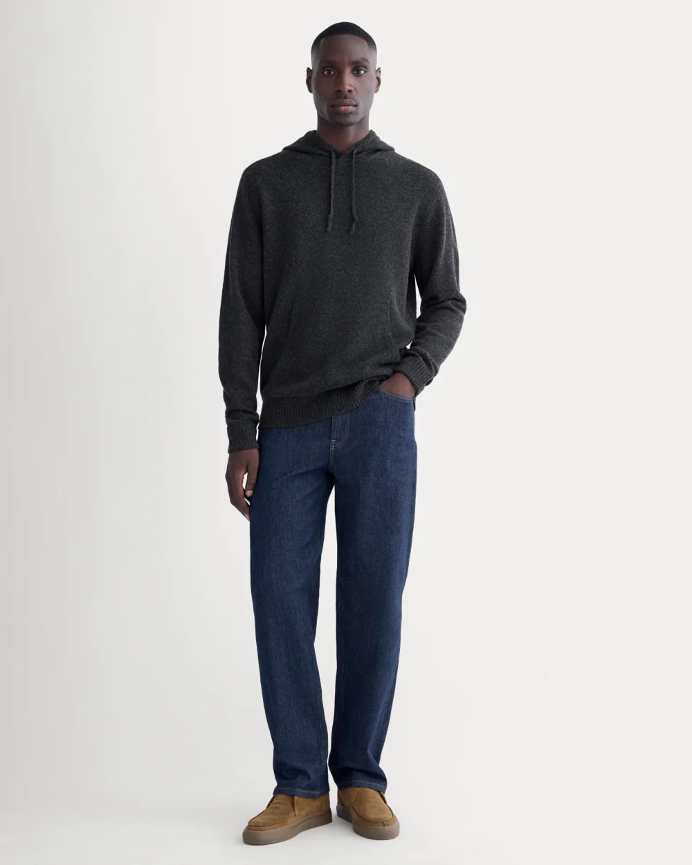 The Felted Merino Hoodie | Charcoal