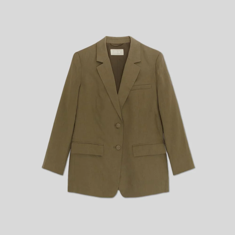 The Oversized Blazer in Linen | Kalamata