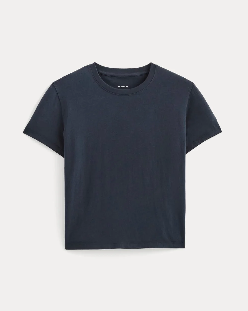 The Box-Cut Tee in Essential Cotton | Navy | No Pocket