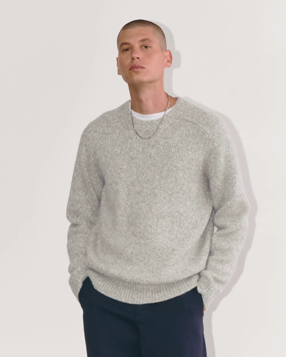 The Cloud Crewneck Sweater | Heather Grey