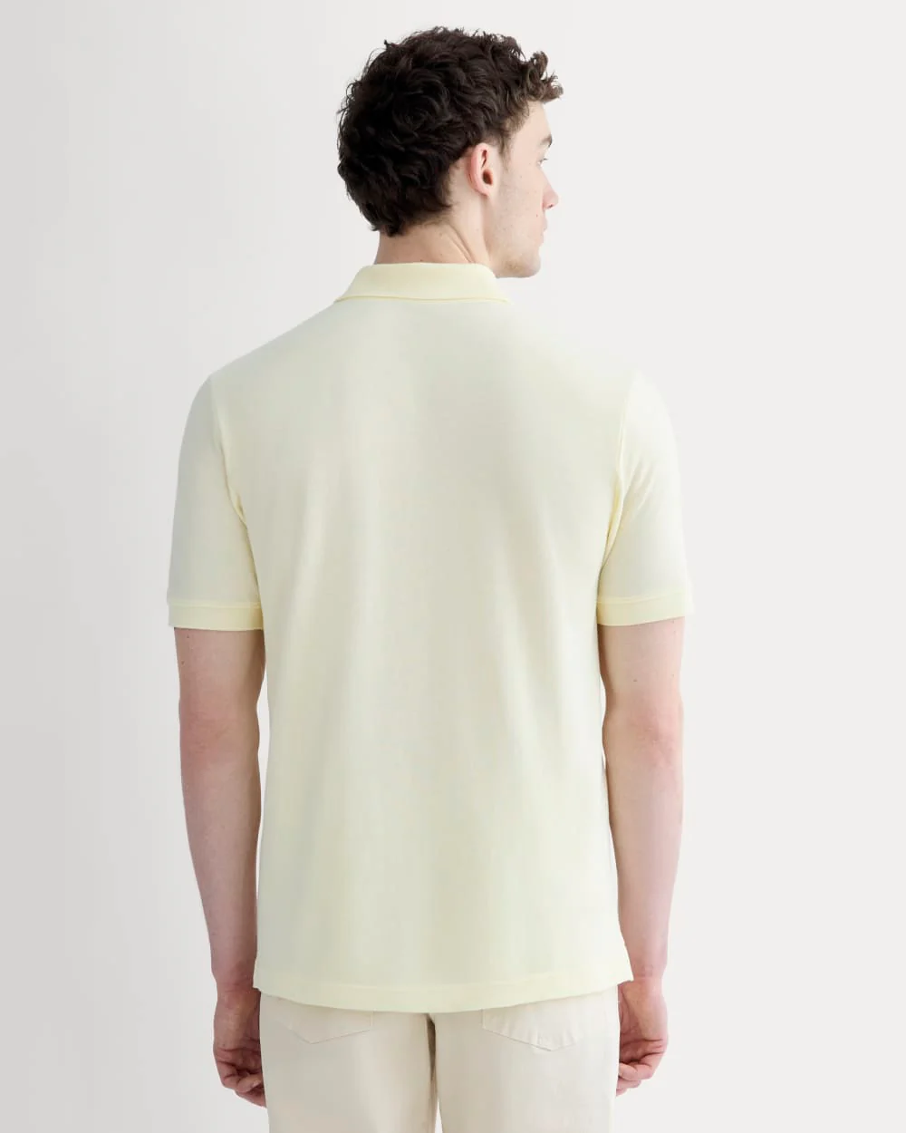 The Pique Polo | Light Yellow