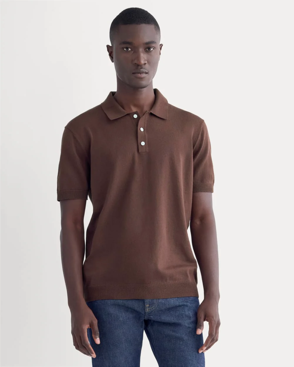 No-Sweat Polo | Dark Mahogany