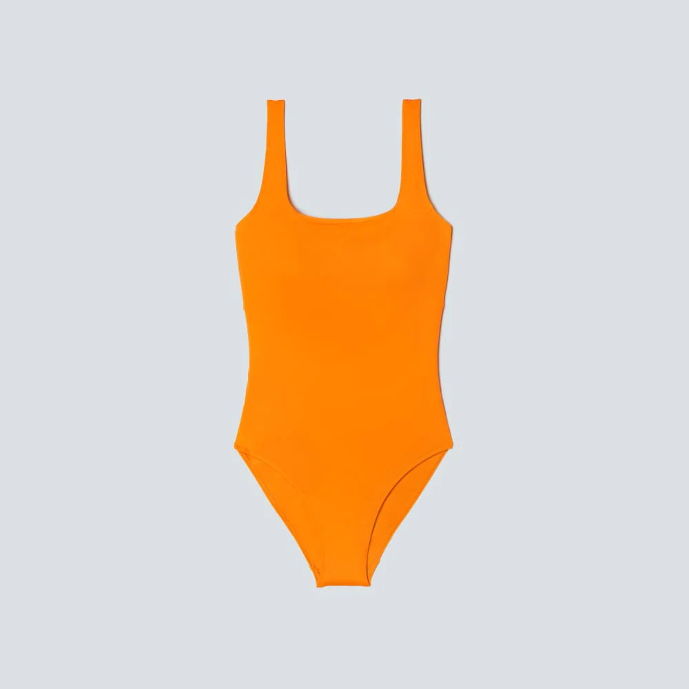 The Square-Neck One-Piece | Turmeric
