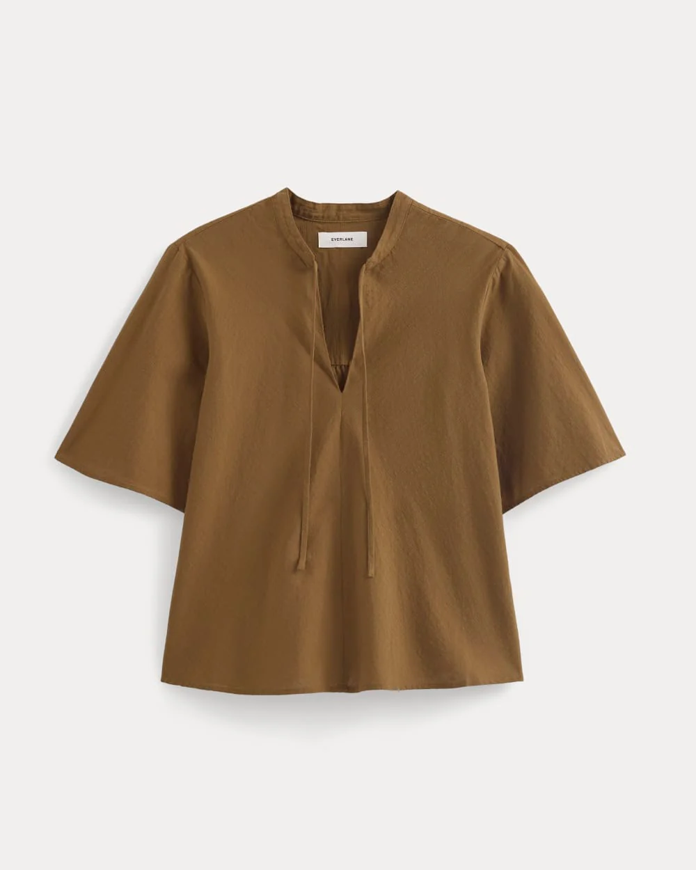 The Gauze Tie-Front Shirt | Toffee