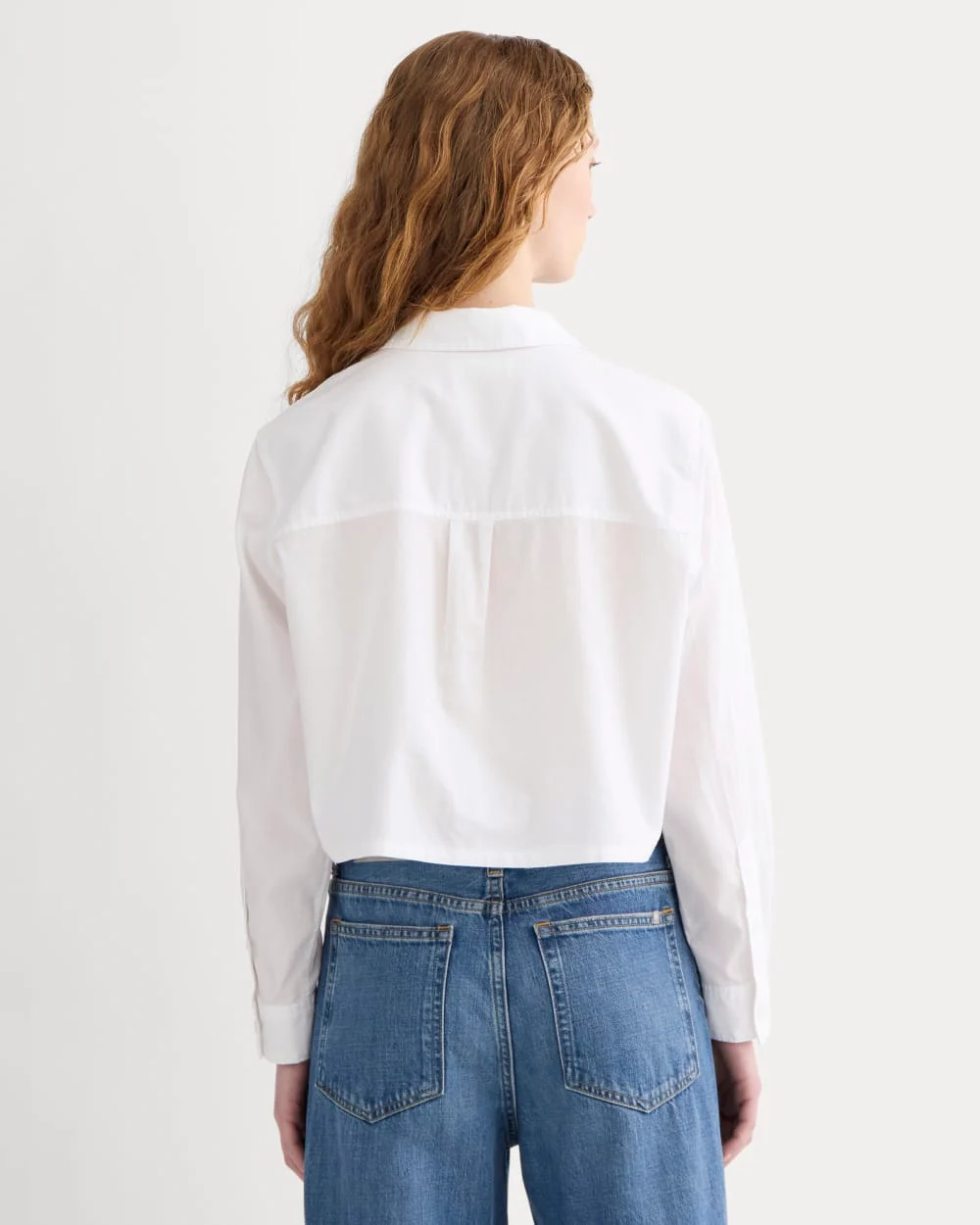 The Way-Short Shirt in Silky Cotton | White