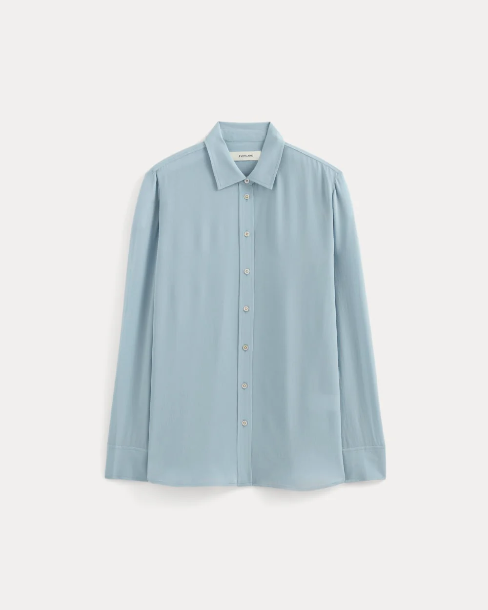 The Must-Have Shirt in Washable Silk | Soft Blue