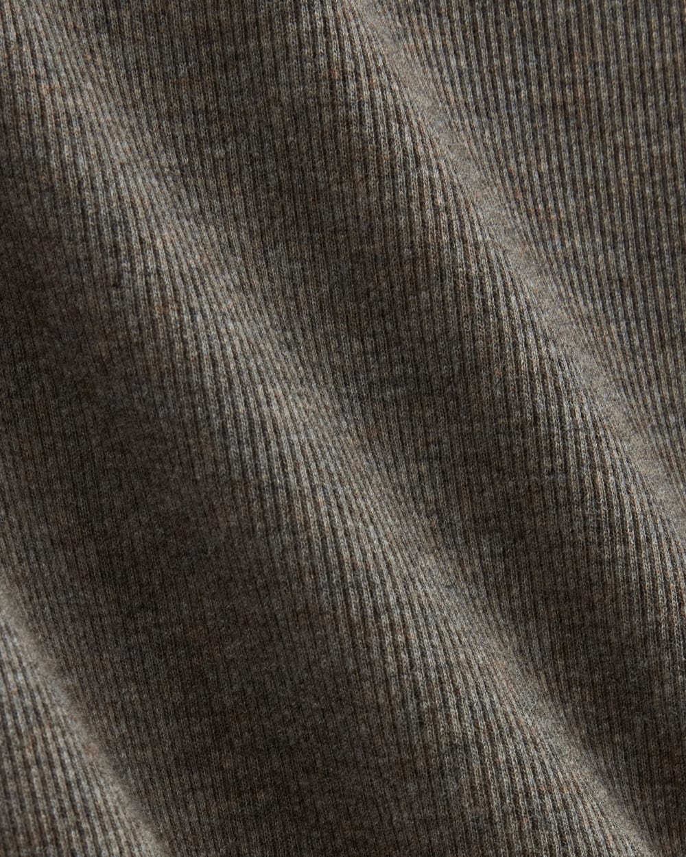 The Luxe Rib Scoop-Neck Tee | Heathered Fatigue