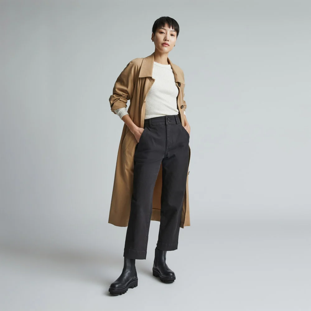 The Organic Straight-Leg Pant | Black