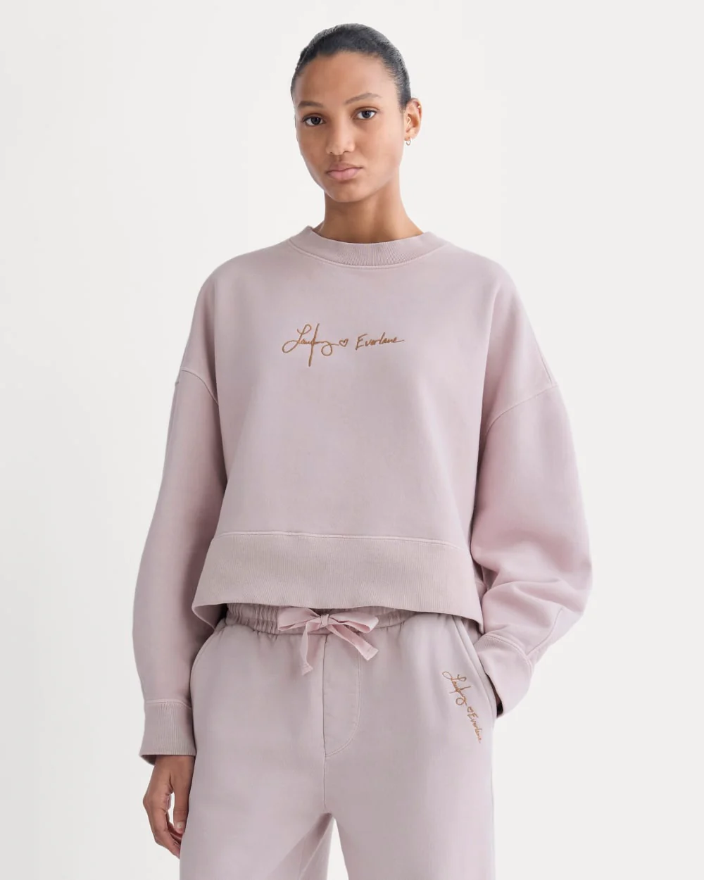 Everlane x The Laufey Foundation Cropped Sweatshirt | Burnished Lilac