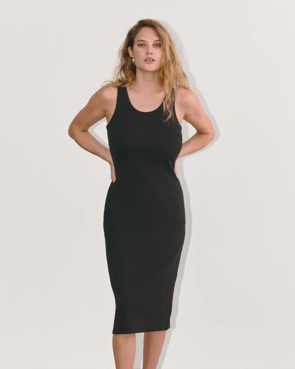 The ’90s Rib Dress | Black