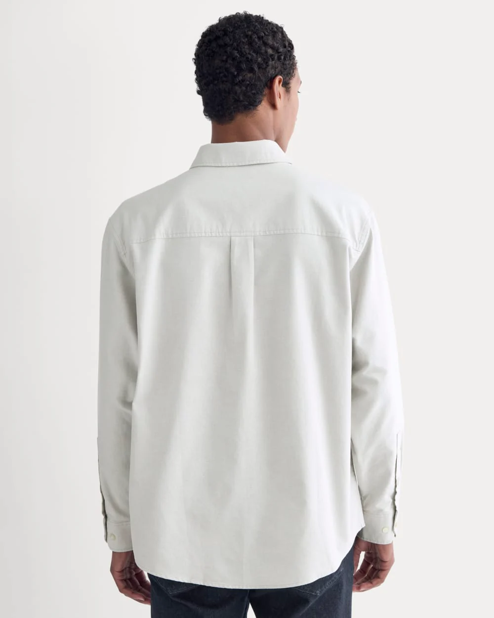 Oversized Oxford Shirt | Grey