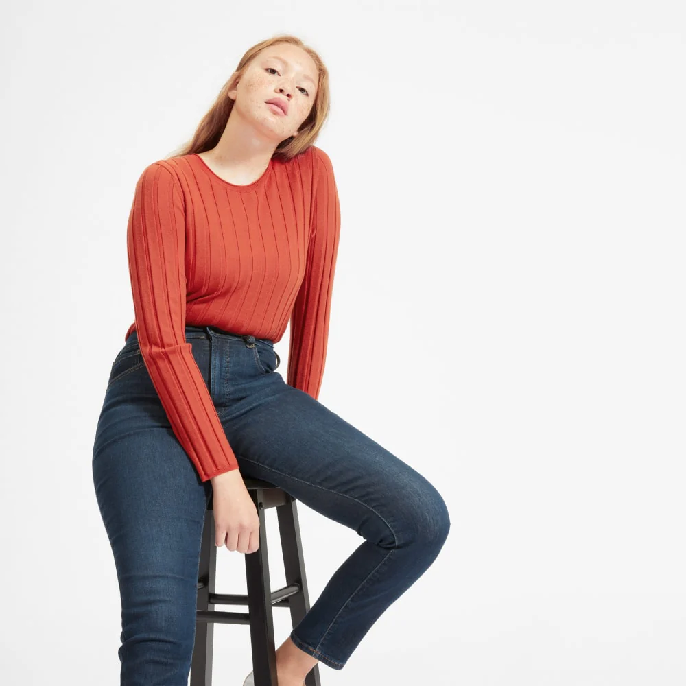 The Authentic Stretch High-Rise Skinny | Dark Blue Wash | 26.5 Inseam