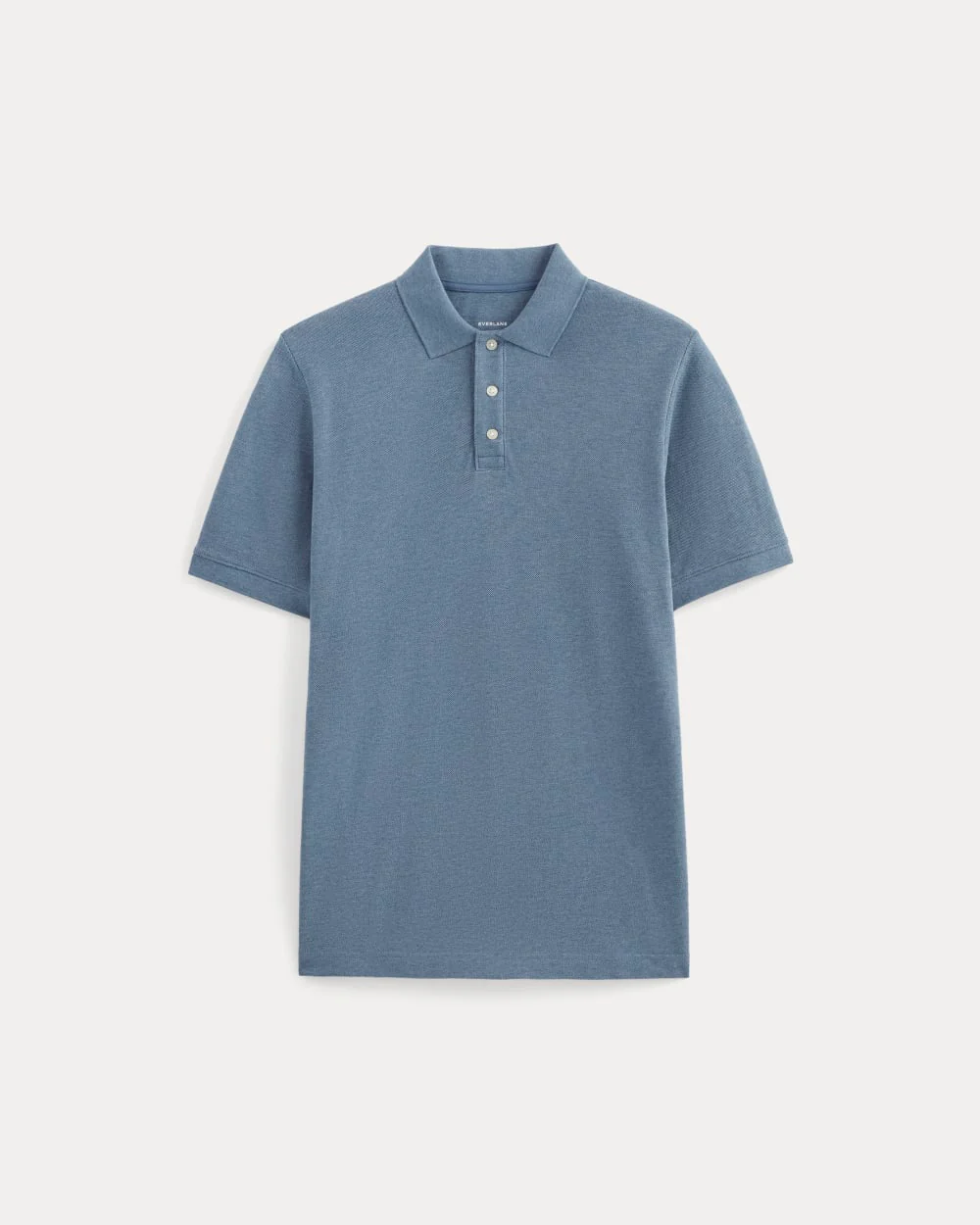 The Pique Polo | Heather Soft Cobalt