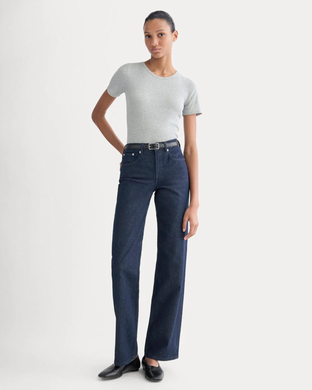 The Luxe Rib Crew | Classic Heather Grey