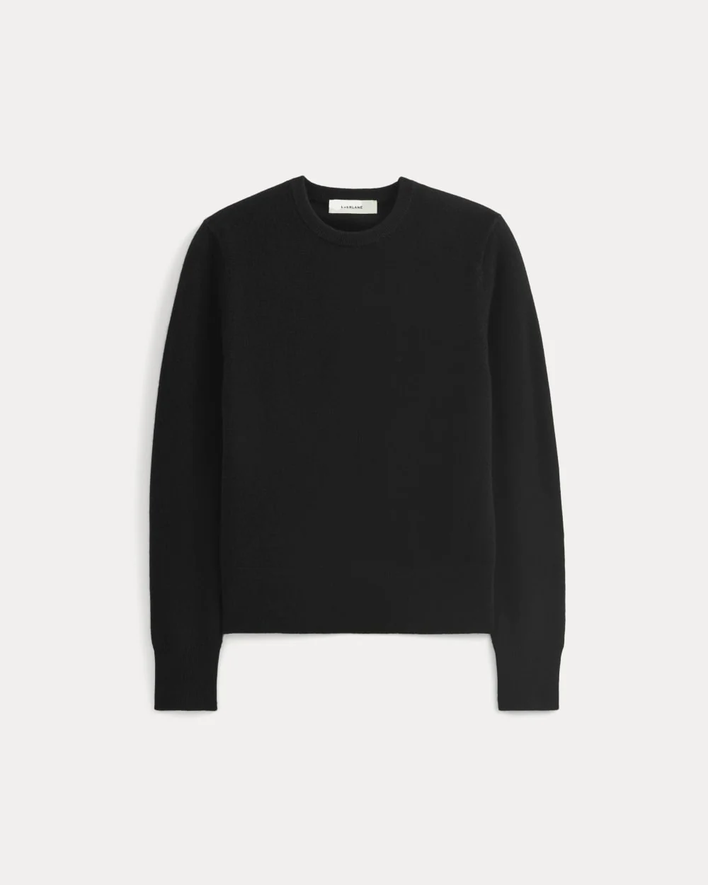 Cashmere Slim Crew Sweater | Black