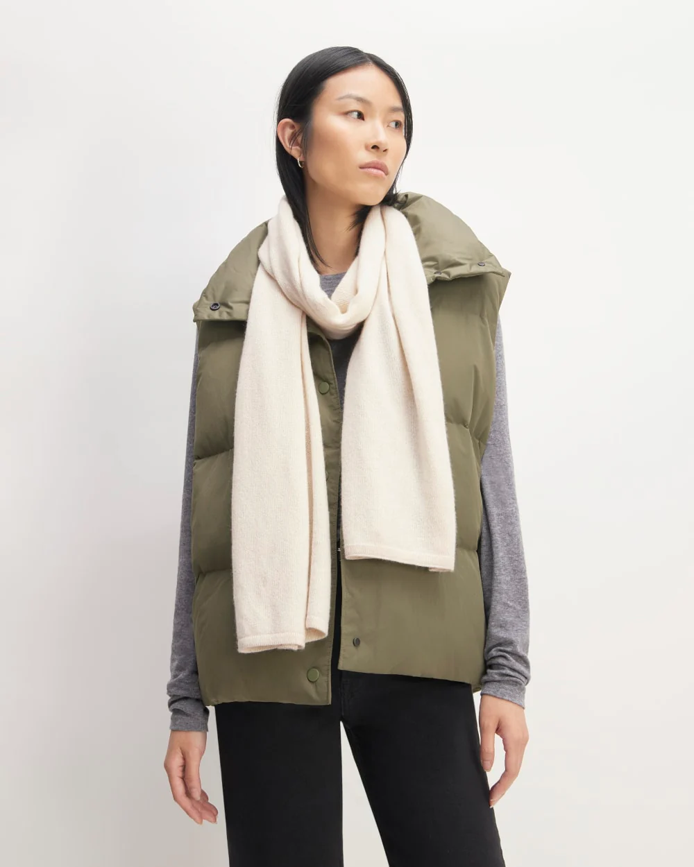 The ReCashmere Scarf | Bone