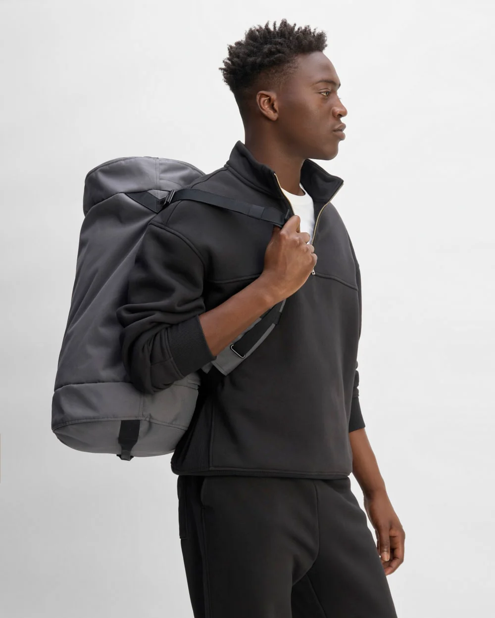 The ReNew Transit 4-Way Duffle | Slate Grey