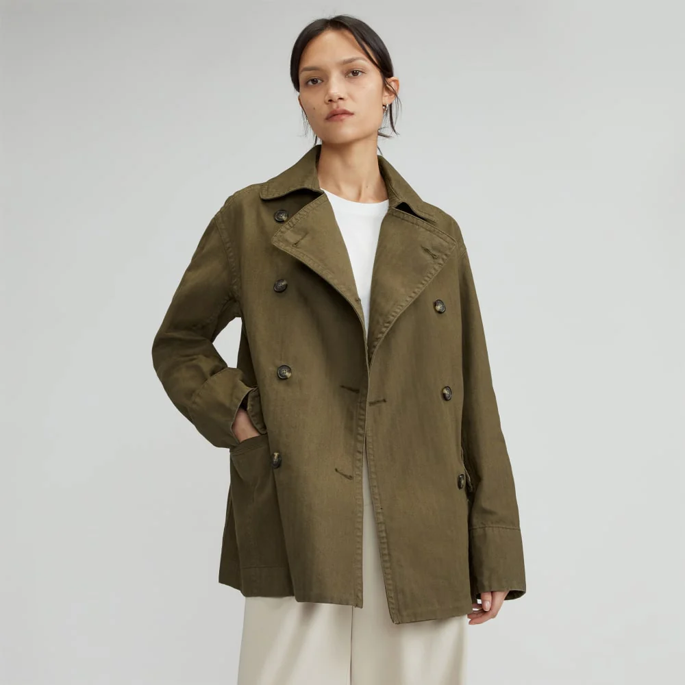 The Organic Cotton Herringbone Jacket | Beech