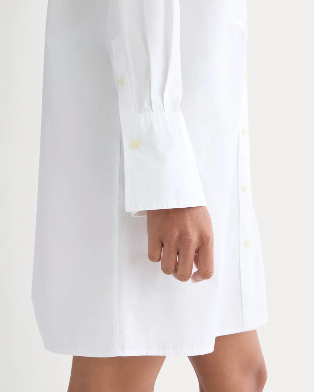 The Mini Shirtdress in Ultrasoft Cotton | White