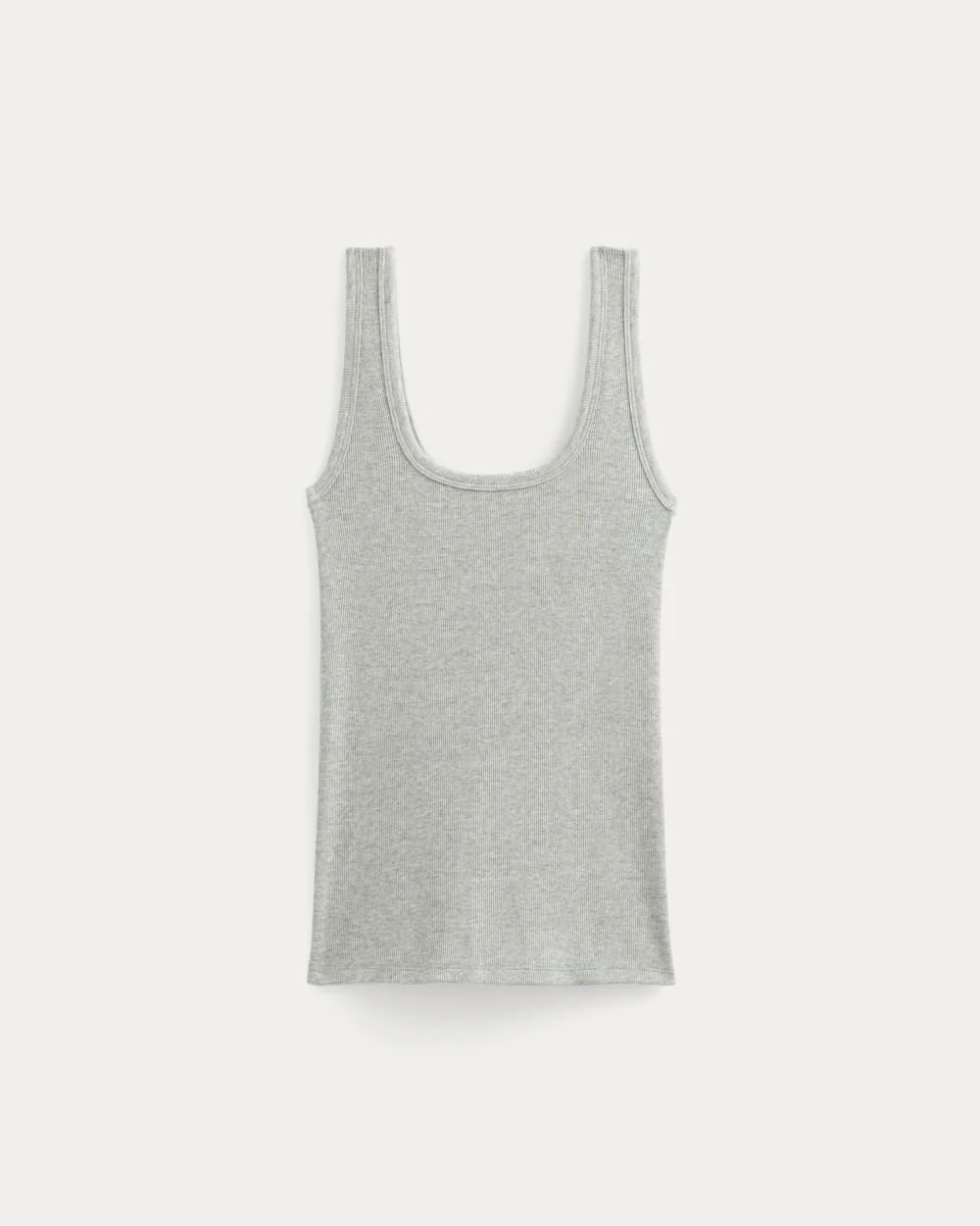 The Luxe Rib Square-Neck Tank | Classic Heather Grey