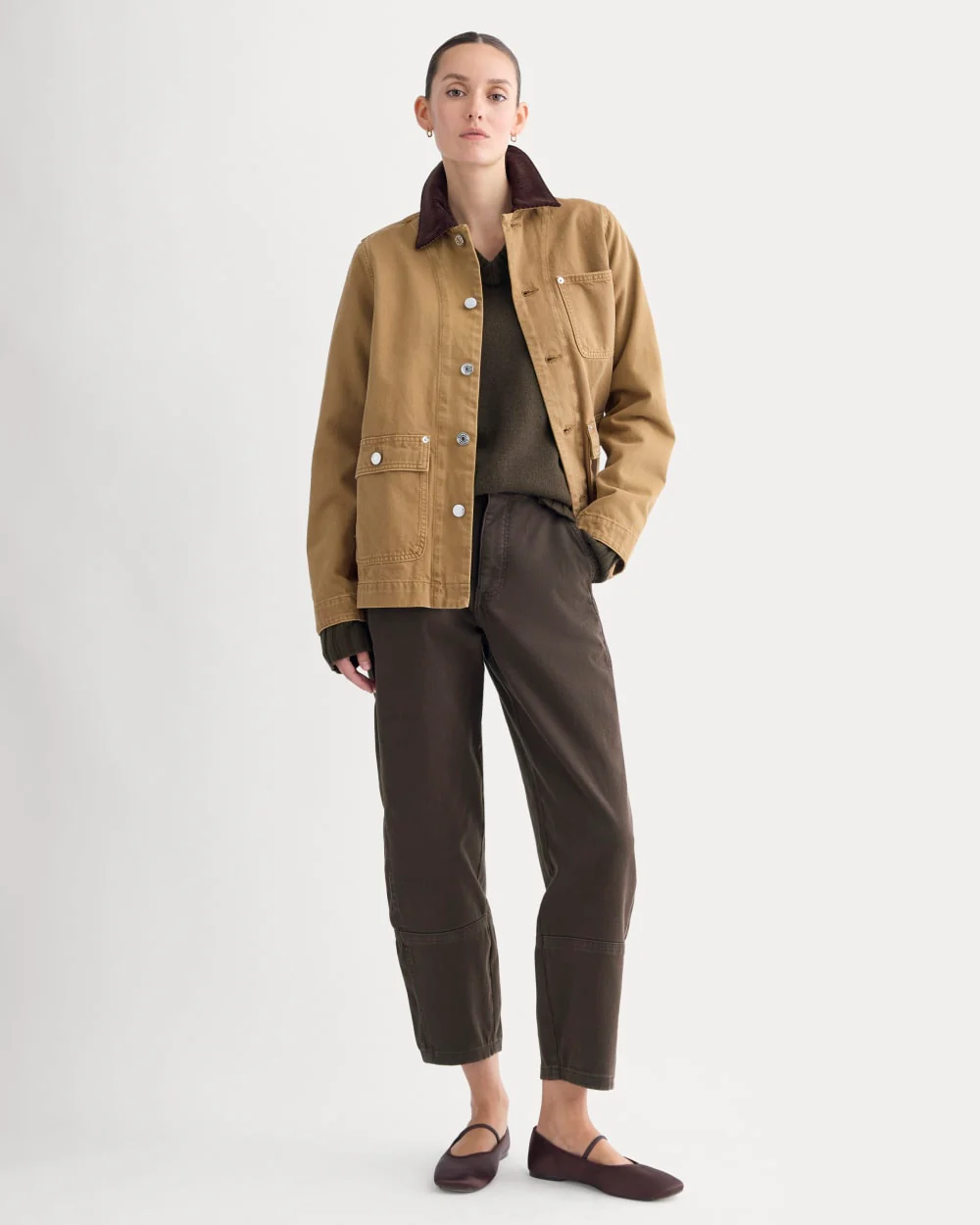 The Utility Barrel Pant | Dark Chocolate | Regular