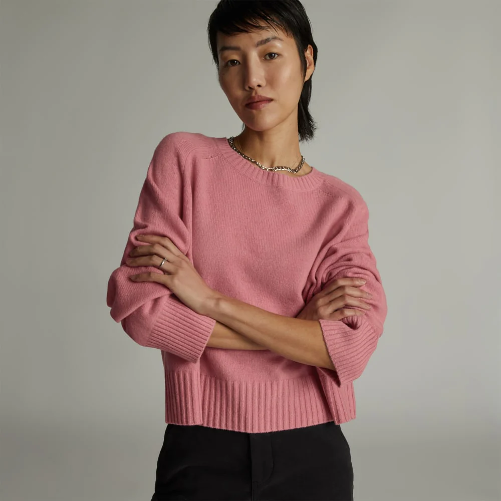 The Cashmere Boxy Crew | Bubblegum