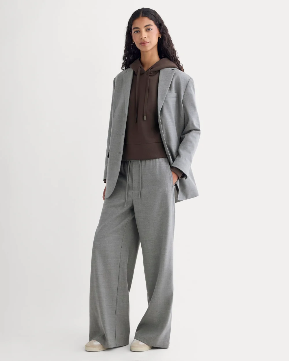 The Pull-On Trouser in Tailor Twill | Heather Graphite