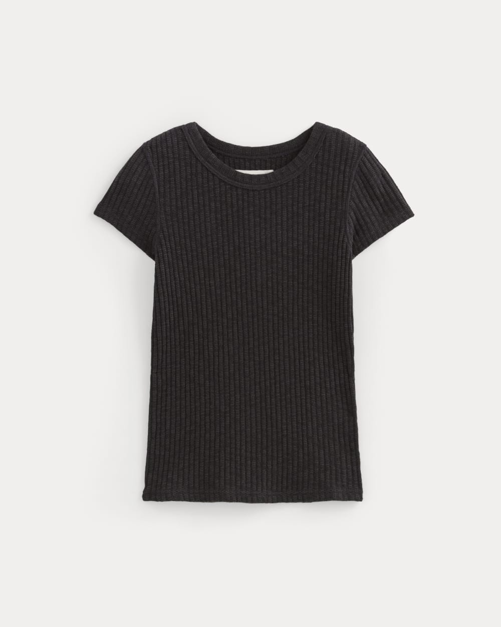 The Cozy Rib Tee | Black