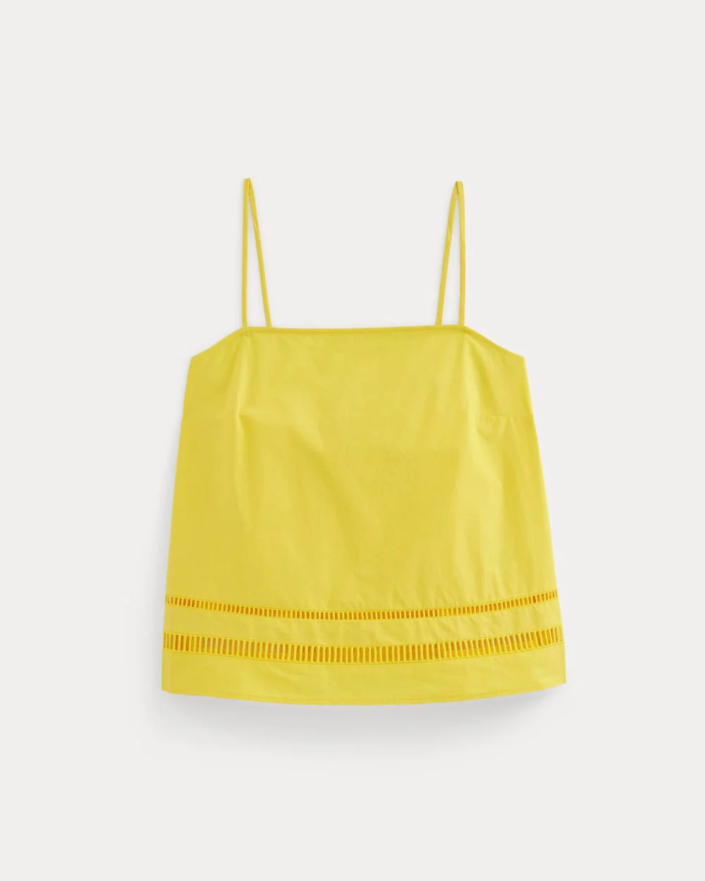 The Lace Trim Tank | High Visibility Yellow