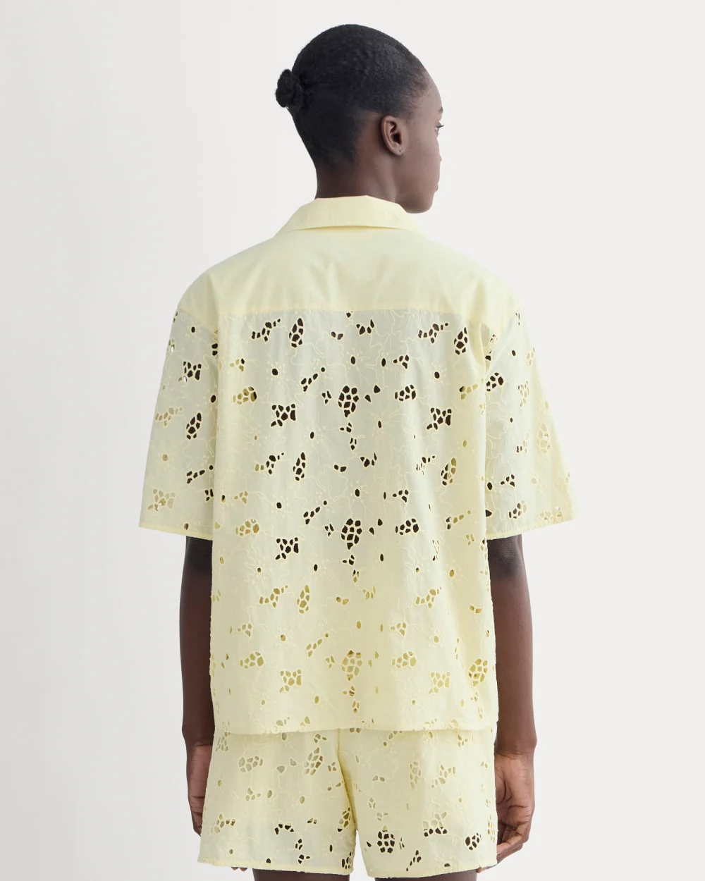 The Eyelet Camp Shirt | Light Yellow