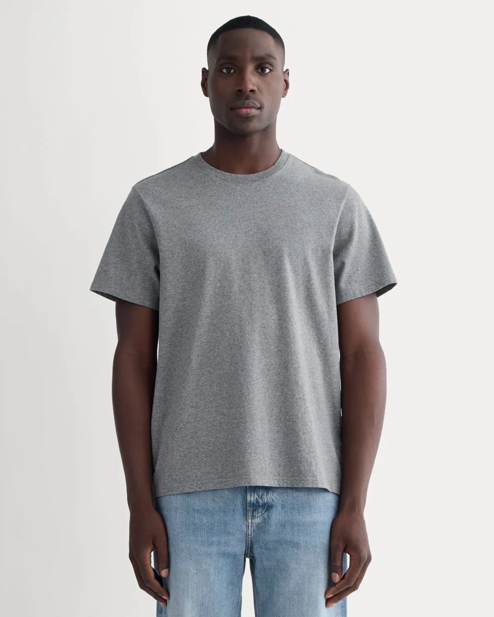 The Premium-Weight Crew | Uniform | Mid Heathered Grey