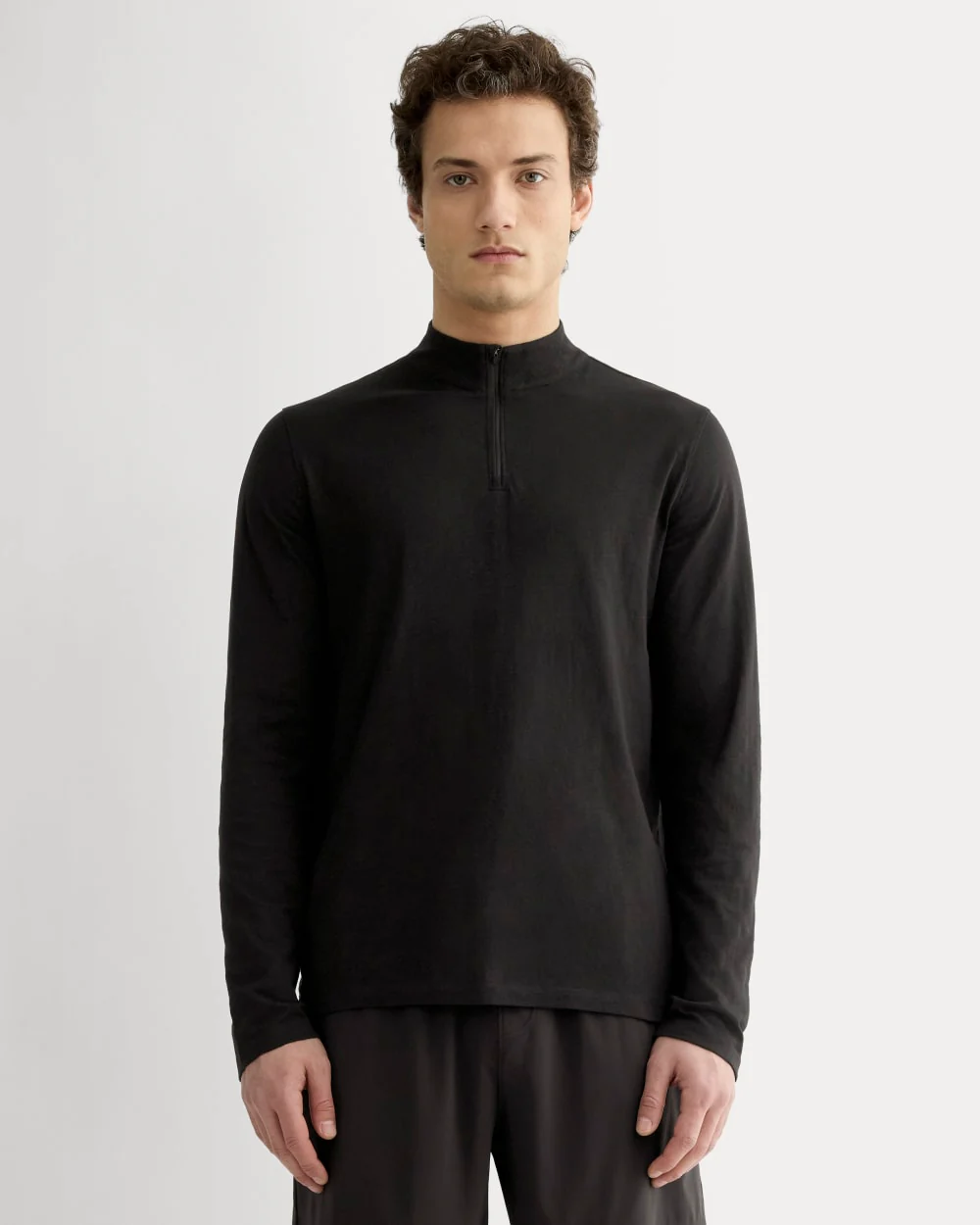 The Rec Quarter-Zip | Black